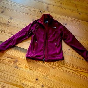North face soft shell zip jacket